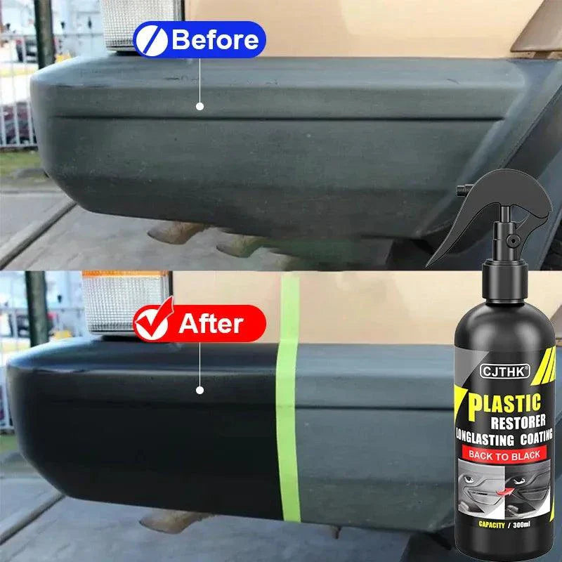 Mandotos Car Plastic Restorer Back to Black Gloss Renovator 50g For Plastic Leather Auto Care