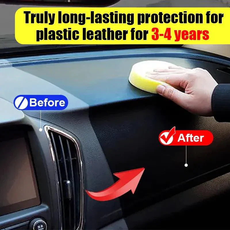 Mandotos Car Plastic Restorer Back to Black Gloss Renovator 50g For Plastic Leather Auto Care