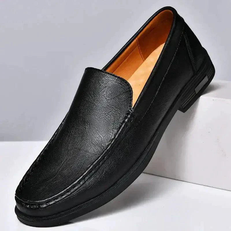 Eco-Chic Leather Loafers